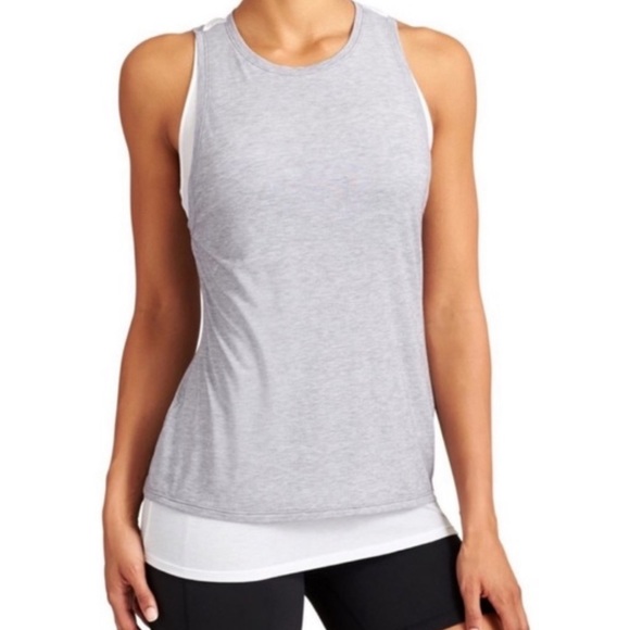 Plus Size - TRU Burnout Racerback Active Tank With Bra